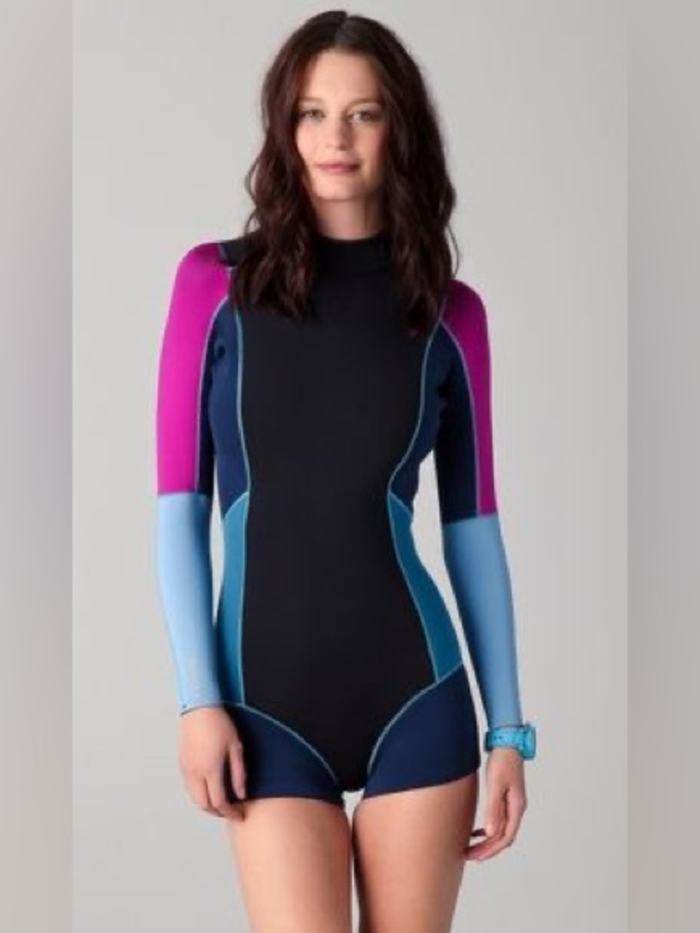 ROXY x CYNTHIA ROWLEY Vintage Limited Edition Color Block 2mm Springsuit Wetsuit